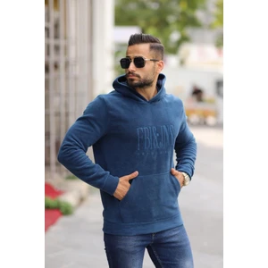 Kapşonlu Regular Fit Polar Erkek Sweatshirt