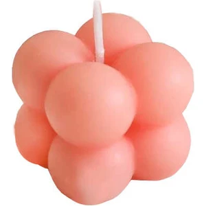 Alya Süs Mum Bubble Makaron Pembe 3,5x3,5 cm 1 Adet