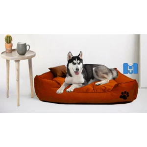 Mavi Vitrin Ultrasoft Mukavemetli  Battal Boy  Köpek Yatağı  Yıkanabilir Ürün / Kemik ve  Yastık Hediyeli