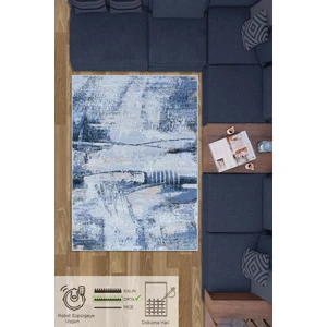Caretta Home Abstract Seri Jüt Dokuma Shaggy Peluş Salon Oturma Odası Mutfak Çocuk Odası Halısı