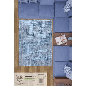 Caretta Home Abstract Seri Jüt Dokuma Shaggy Peluş Salon Oturma Odası Mutfak Çocuk Odası Halısı