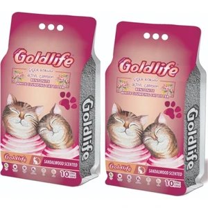 Aktif Karbonlu Çiçek Kokulu Kedi Kumu 10 lt x 2