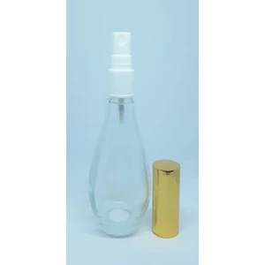 Boş Parfüm Şişesi 70 ml (2 Adet) Boş Ampul Şişe Siyah Kapak  Plastik Valf