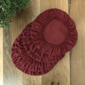 Amerikan Servis Supla Kılıfı Altın Renk Desen (6 Adet)