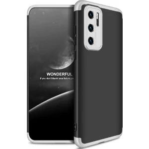 Huawei P40 Pro ile Uyumlu Kılıf 3 Parçalı Tam Koruma Dayanıklı Soft Ince Kılıf