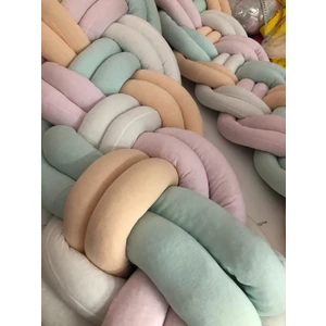 Guldesıgn Store 4'lü Sarmaşık Model Örgü Koruma Somon-Açık Pembe-Su Yeşili-Beyaz