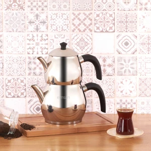 Cemre Maxi Siyah Çaydanlık Takımı 1.00 - 2.00 LT