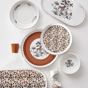 Stream Bone Safari 59 Parça 12 Kişilik Yemek Takımı Gold