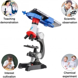 Hit Teknoloji Çocuk Eğitici Mikroskop Seti 100X 400X 1200X Büyütme (Telefon Klipsli)