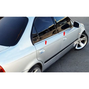 Oto Türk Honda Cıvıc 1996 2001 Krom Cam Çıtası 4 Parça 1.4 Is 1.6 Ies