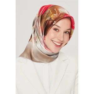 Özel Nostalji Serisi Twill Ipek Eşarp Modelleri 8527D-05