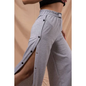 Cng Moda Kadın Siyah Brooklyn Çıtçıtlı Bol Paça Eşofman