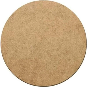 Bh Bohem Handmade  12 Adet Ham Mdf 14CM Yuvarlak 6mm B007