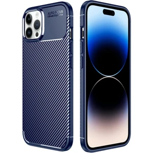 iPhone 14 Pro Kılıf Ultra Slim Fiber Karbon Silikon Parmak Izi ve Leke Yapmaz Şık Tasarım