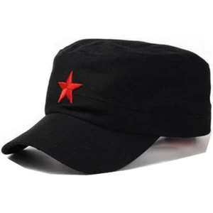 By Şapka Yıldızlı Fidel Castro Che Guevara Şapkası Siyah Renk