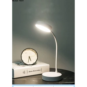 Şarjlı Dokunmatik 20 LED Çalışma Okuma Işığı Flexible Masa Lambası