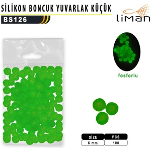 Port Fish Yuvarlak Silikon Boncuk 6mm Küçük 100 Adet
