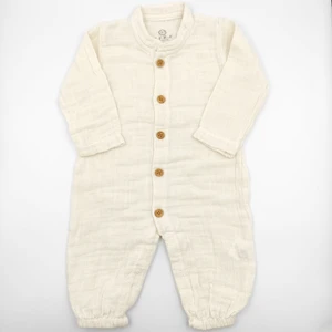 Bebek Star Bej Bebek Müslin Tulum %100 Cotton