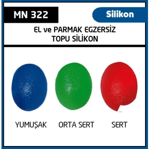 Silikon El Ve Parmak Egzersiz Topu  (Yumuşak-) Mavi
