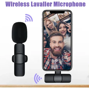 Type-C Girişli Telefon Uyumlu Wireless Youtube Facebook Tiktok Yayın  Kablosuz Yaka Mikrofonu
