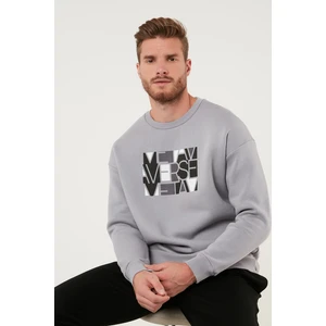 Pamuklu Oversize Içi Tüylü Yumuşak Şardonlu Sweat Erkek Sweat 572METAVERSE