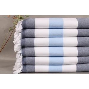 Kayra Export Lacivert-Beyaz-Mavi Kına Gecesi  Havlu Toptan Havlu 90X160 Cm Pamuk Peştamal Bebek Battaniy