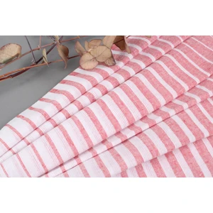 Kayra Export Beyaz-Kırmızı  Havlu Banyo Havlusu 100X175 Cm Pamuk Peştamal Küçük Battaniye