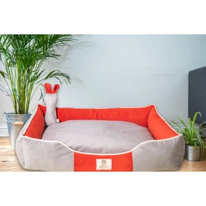 Premium Soft Seri Çift Renk Kontrast Iç Mekan Fermuarlı Yıkanabilir Kedi ve Köpek Yatağı (55*65CM) Medium