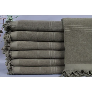 Kayra Export Haki Yeşil Plaj Havlusu Organik Pamuk Havlu 90X180 Cm Pamuk Havlu Yıl Dönümü