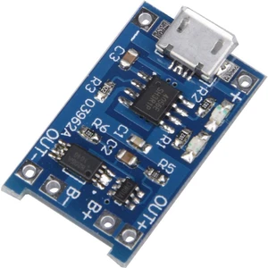 Micro-Usb (Mikro Usb) Girişli 18650 ve 26500 Tekli Pil Şarj Devresi