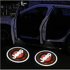 Jeep Kapı Altı Logo Pilli Uyumlu Mesafe ve Işık Sensörlü