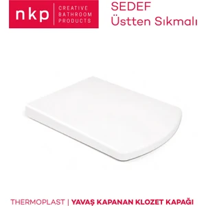 Sedef 0337 Üstten Sıkmalı Yavaş Kapanır Klozet Kapağı