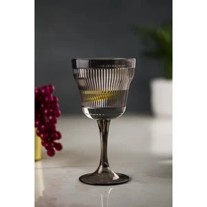 EW's Kitchenware Akrilik Füme Tekli Kadeh & Su Meşrubat Kahve Yanı Bardağı 300 ml ( Cam Değildir )