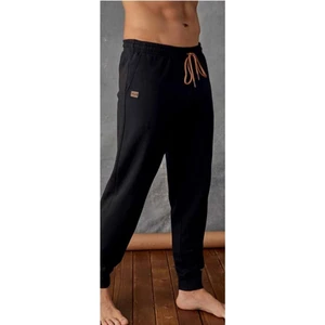 183R-KLY Tek Alt Eşofman Ribanalı-Siyah