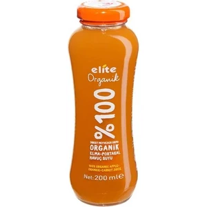 Organik Elma Portakal Havuç 200 ml