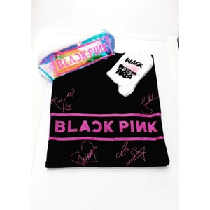 Gökhan Club Blackpink Unisex Owersize T-Shirt Çorap Kalemlik Set