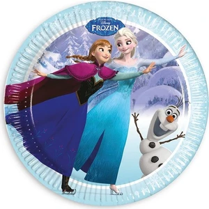 Tatlı Günler Siyah Lale Karlar Ülkesi Anna Elsa Frozen Parti Tabak