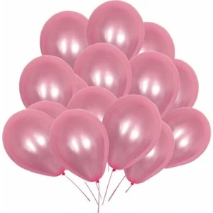 Tatlı Günler Kbk Market 25 Adet Metalik Lateks Balon Pembe Renk