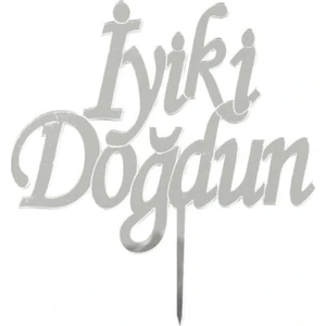 Tatlı Günler Iyiki Doğdun Yazılı Aynalı Gümüş Pleksi