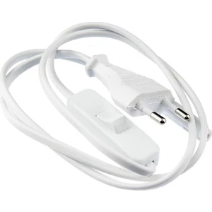 Tek-İş Arapuarlı Fişli Teyp Güç Kablosu Beyaz 1mt