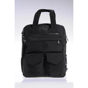 Smart Bags Büyük Boy Krinkıl Kumaş Sırt Çantası BC 1175 - Siyah