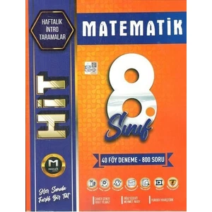 Mozaik Yayınları 8. Sınıf Matematik Hit 40 Lı Deneme 2023