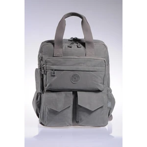 Smart Bags Büyük Boy Krinkıl Kumaş Sırt Çantası BC 1175 - Gri