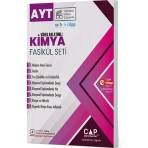 Çap Yayınları AYT Kimya Video Anlatımlı Fasikül Seti 2023