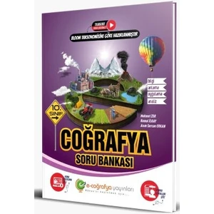 E-Coğrafya Yayınları 10. Sınıf Coğrafya Soru Bankası 2023