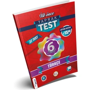 İlk Önce Yayıncılık 6. Sınıf Türkçe Yaprak Test 2023