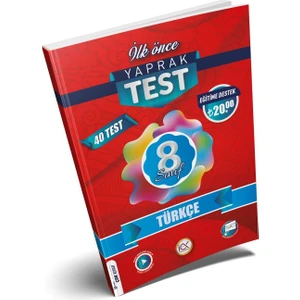 İlk Önce Yayıncılık 8. Sınıf Türkçe Yaprak Test 2023