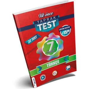 İlk Önce Yayıncılık 7. Sınıf Türkçe Yaprak Test 2023