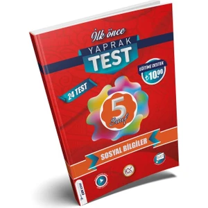 İlk Önce Yayıncılık 5. Sınıf Sosyal Bilgiler Yaprak Test 2023