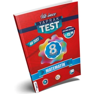 İlk Önce Yayıncılık 8. Sınıf Matematik Yaprak Test 2023